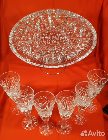 Набор хрустальной посуды