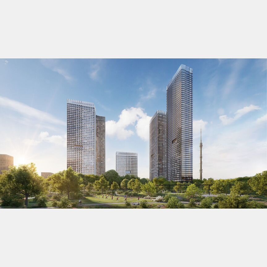 2-к. квартира, 60,8 м², 5/55 эт.