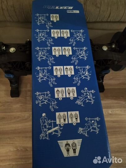 Скамья для жима со стойками и штангами