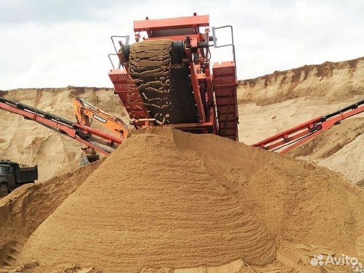 Щебень гравийный и др.нерудные материалы