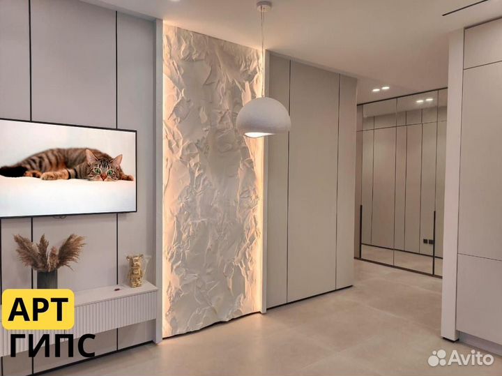 Гипсовые панели Скала натуральный рельеф 3D