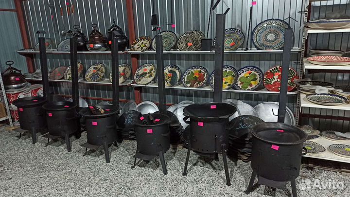 Печи для Казана саджа барбекю разные