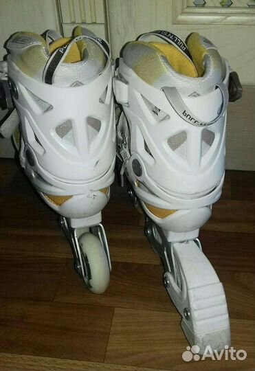 Раздвижные ролликовые коньки р.31-36 + шлем