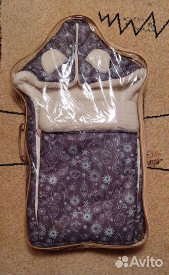 Зимний конверт для новорожденных