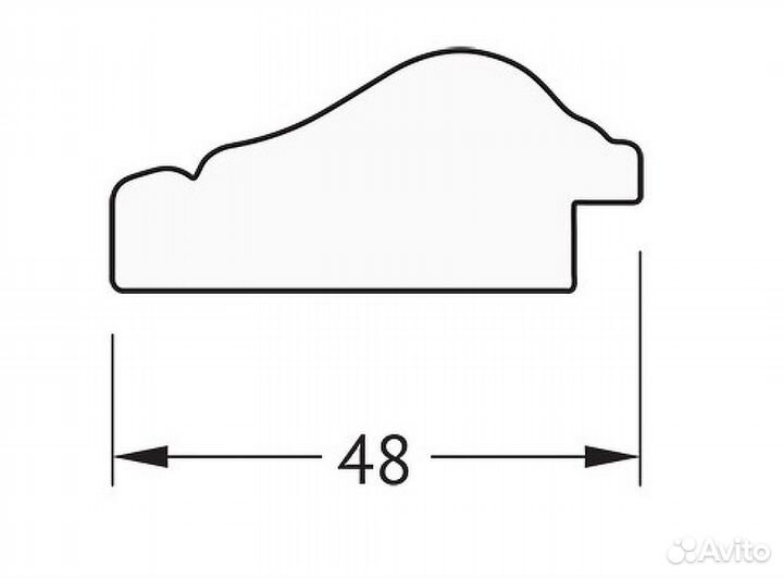 Зеркало Evoform Definite 49х39 BY 1343 в багетной