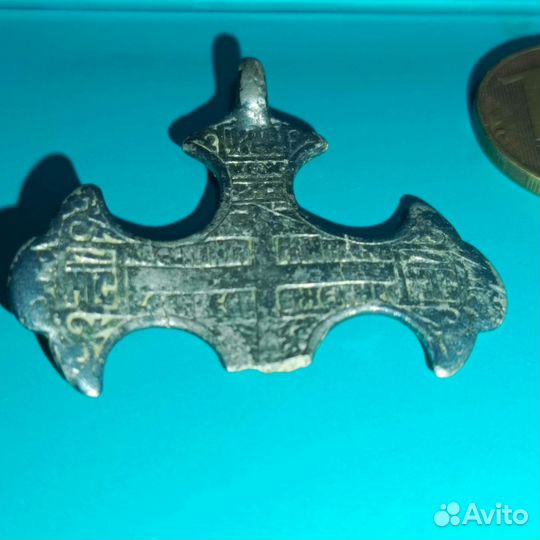 Серебряный крест большой 17-18 век