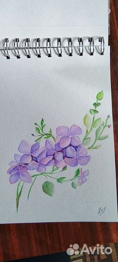 Рисунок акварель, оригинал