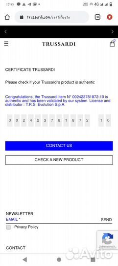 Сумка женская trussardi, оригинал