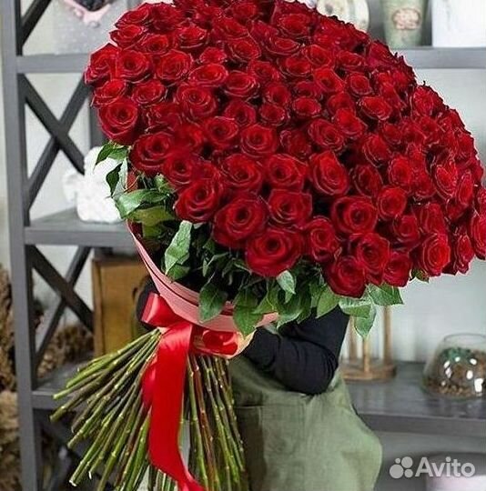 Высокие розы Доставка цветов