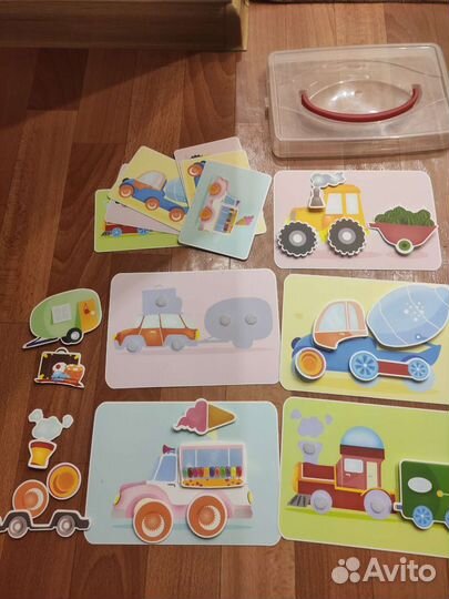 Транспорт и Эмоции игра на липучке развивающая