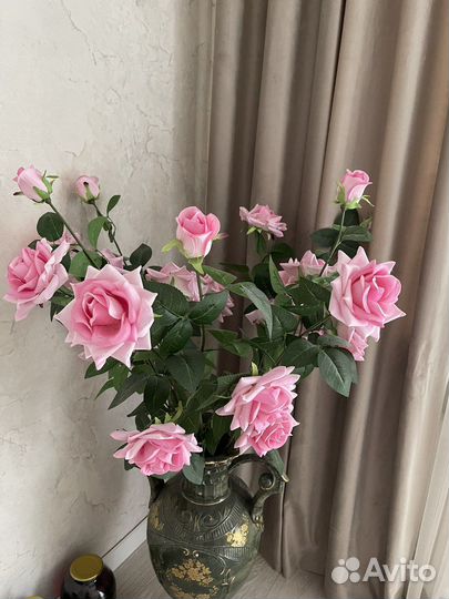 Ваза напольная с цветами