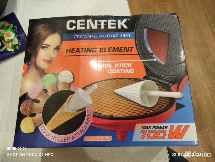 Вафельница новая
