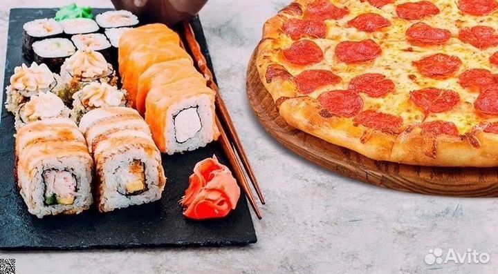 Пиццepия c дocтaвkoй cyши и пиццы