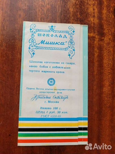 Обёртки от шоколада