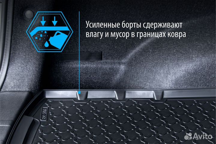 Коврик в багажник ваз 2121/LADA Niva Legend