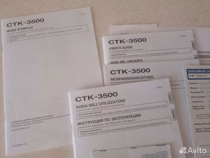 Синтезатор casio ctk 3500