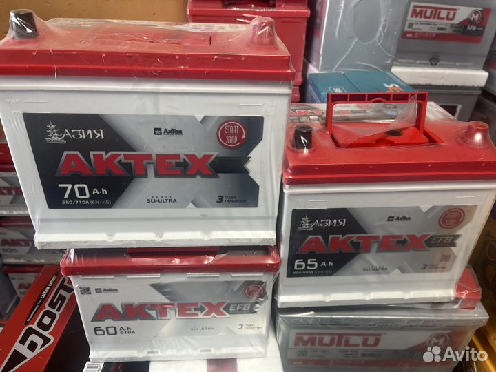 Аккумулятор aktex Asia EFB 65 Ач 550 А