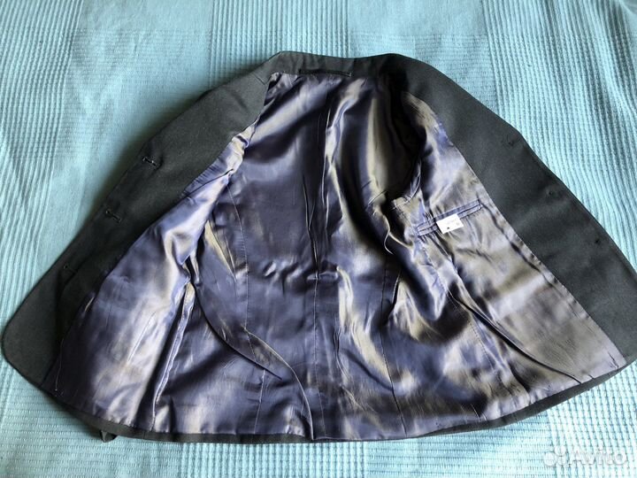 Школьный пиджак для девочки, серый 122