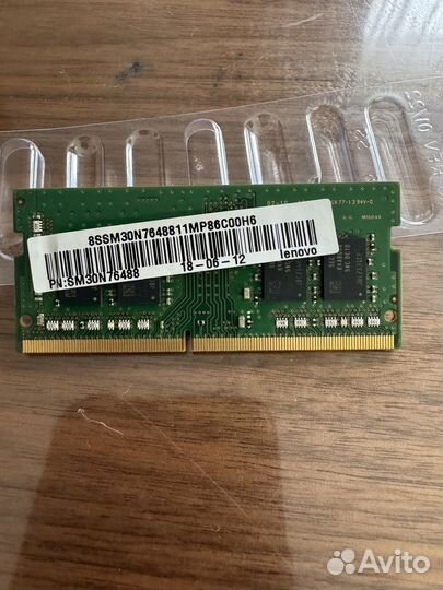 Оперативная память 8gb 1Rx8 PC4 samsung (lenovo)