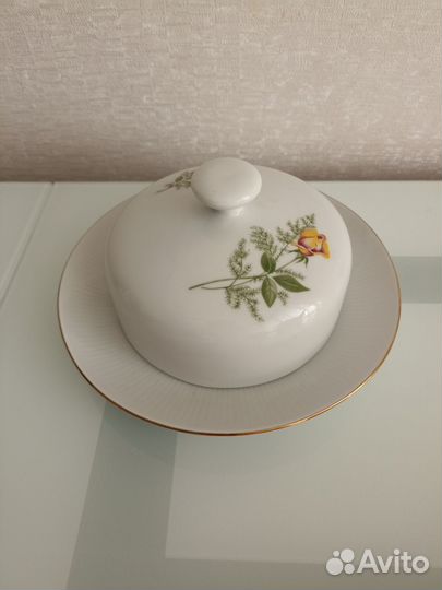 Масленка Жёлтая роза Германия ГДР