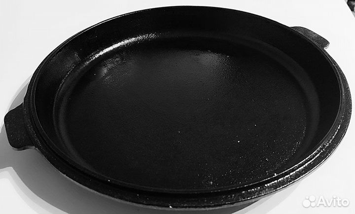 Казан чугунный с крышкой-сковородой