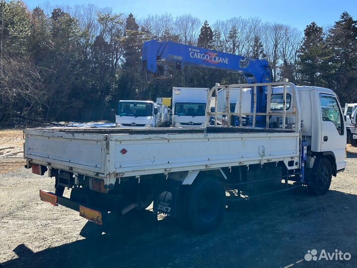 Бортовой грузовик Isuzu Elf с КМУ Tadano, 1999