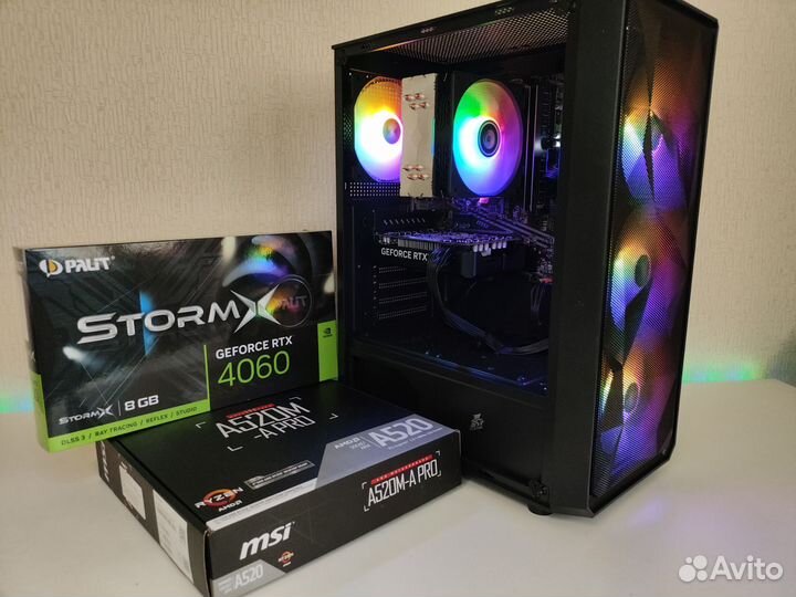 Новый пк: RTX 4060 / ryzen 5500