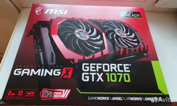 Видеокарта GTX 1070 8GB