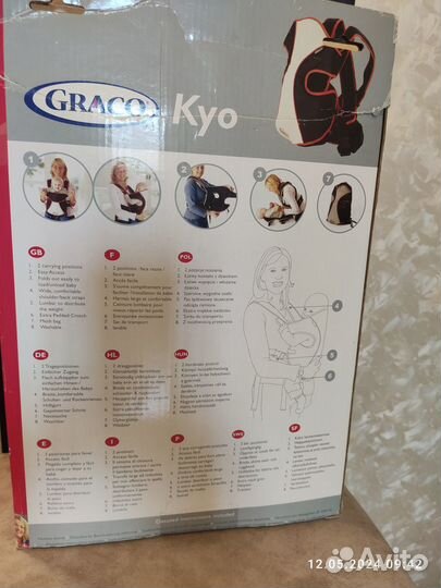 Рюкзак переноска кенгуру Graco