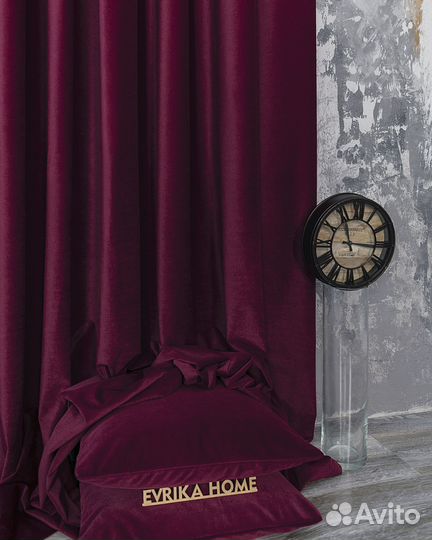 Шторы бархат богема бордо новые пошив