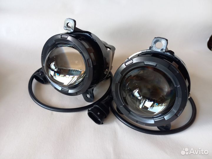 Фары туманки Приора,Веста, линза,линзованные
