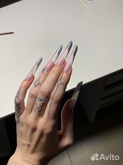 Маникюр наращивание