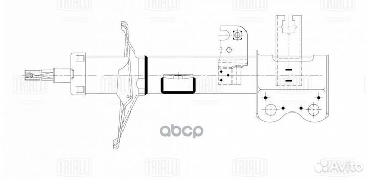 Амортизатор передний левый AG 30151 Trialli