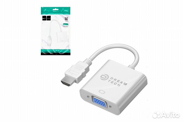 Мультимедийный кабель hdmi - VGA белый