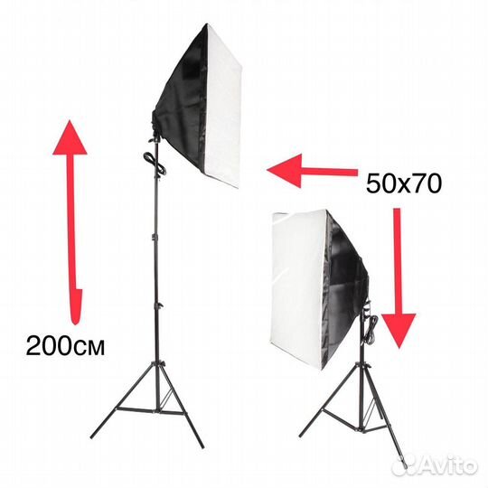 Софтбокс 4 лампы