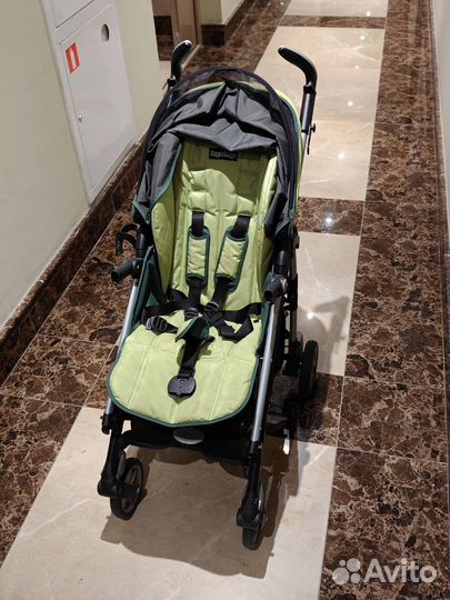 Коляска детская трость Peg Perego Si зеленая