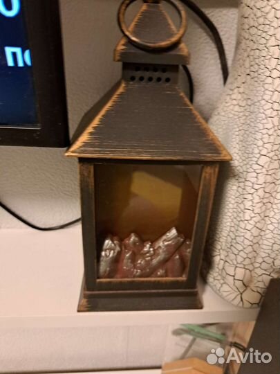 Светильник декоративный камин