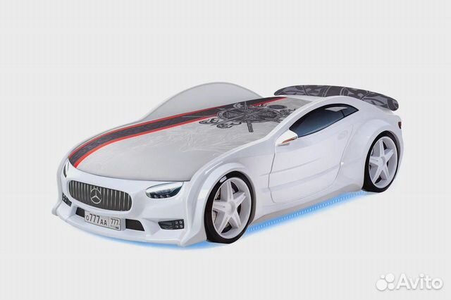 Кровать Машина Neo Белая