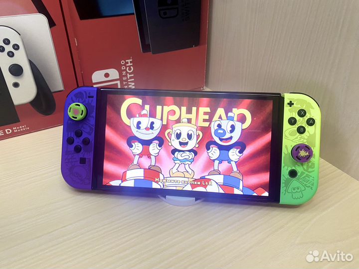 Прошитый Nintendo switch Oled 192gb. Идеал
