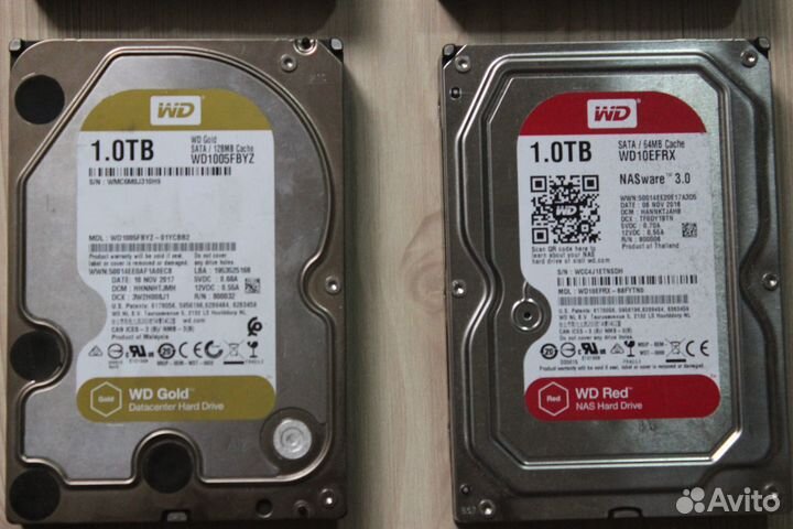 1tb 2tb wd gold red black SATA