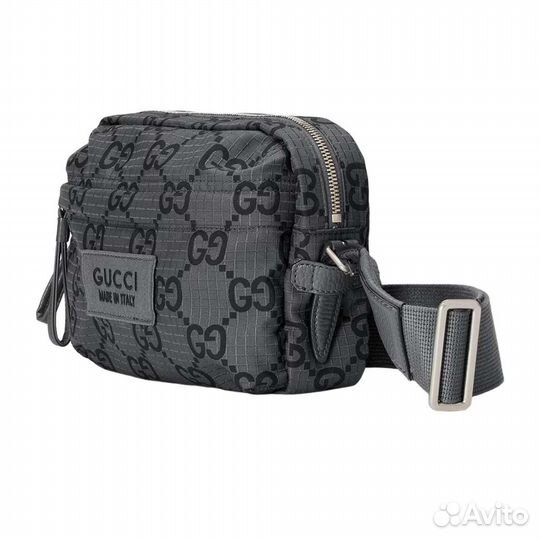 Сумка через плечо Gucci Medium GG Ripstop. Серая