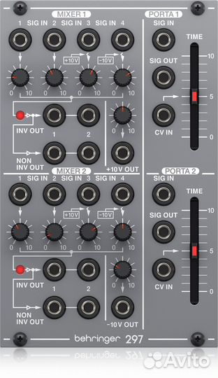 Аналоговый модуль Behringer 297 dual portamento/CV