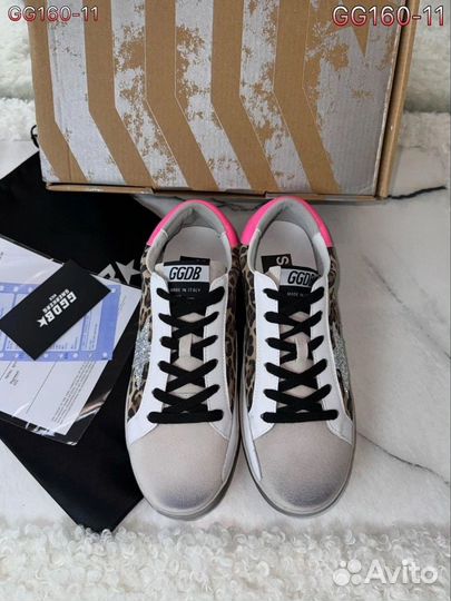 Кеды golden goose женские леопардовые