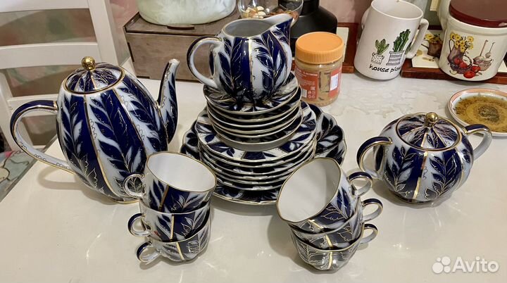 Сервиз кофейный Зимний Узор лфз. СССР