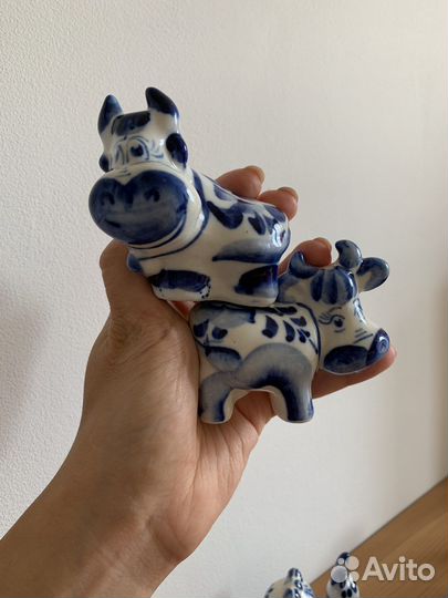 Фигурки/сахарница/солонки гжель