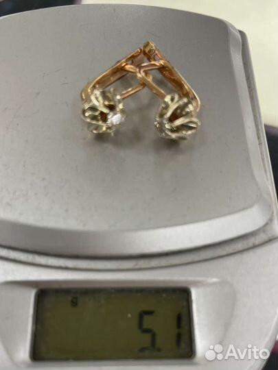 Золотой старозаводской комплект 583проба