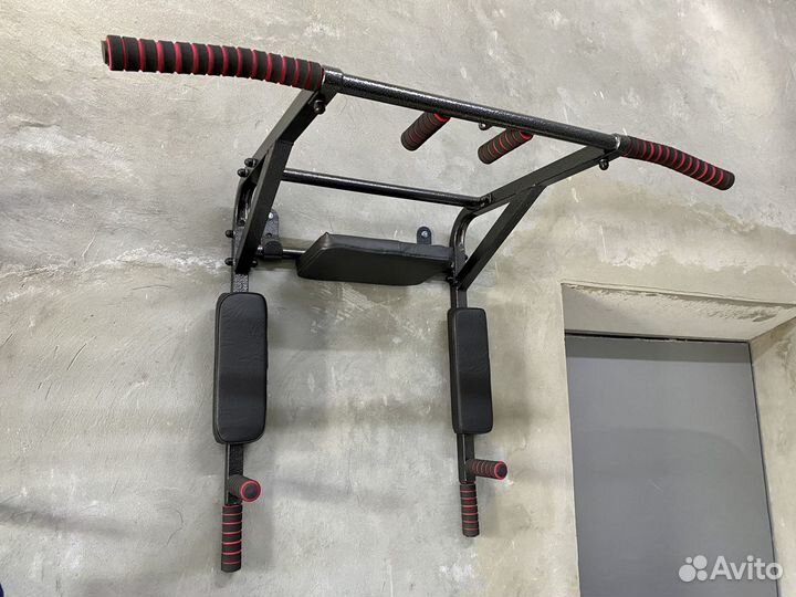 Турник брусья пресс 3 в 1 черный