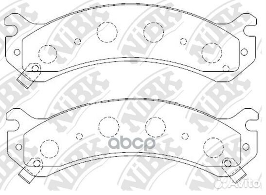 Колодки передние GM/cadillac/hummer nibk PN0409