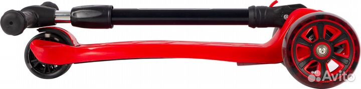 Самокат трехколесный sitis Explorer черно-красный