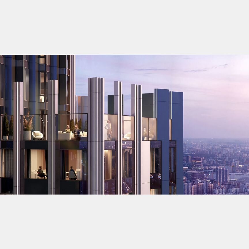 3-к. квартира, 89,6 м², 9/56 эт.